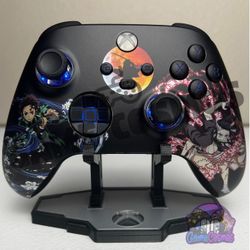 Demon Slayer XSX - RGB LED - Custom Wireless Controller for Xbox or PC / Anime Manga