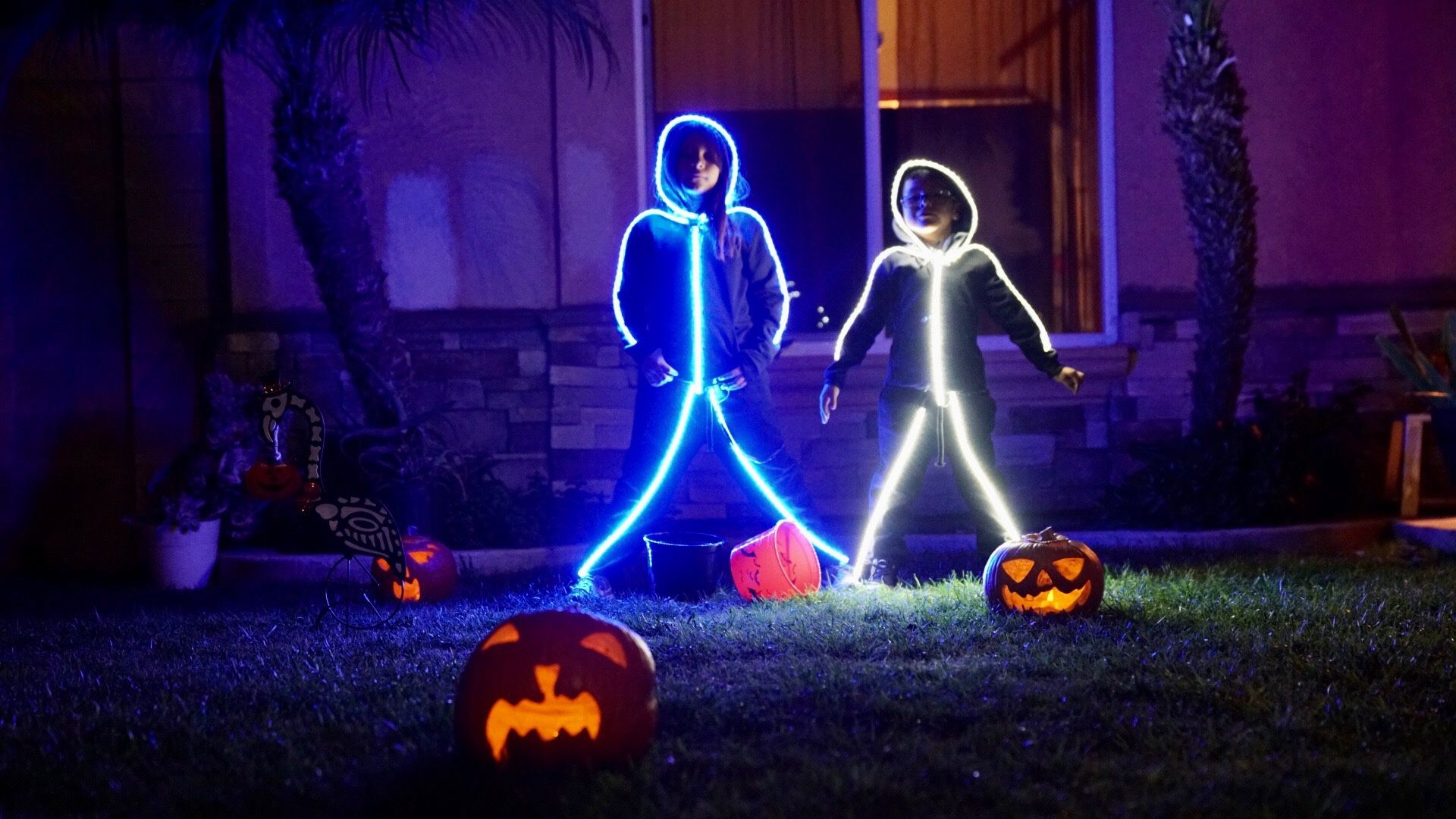 LED Light Stick Man Costume