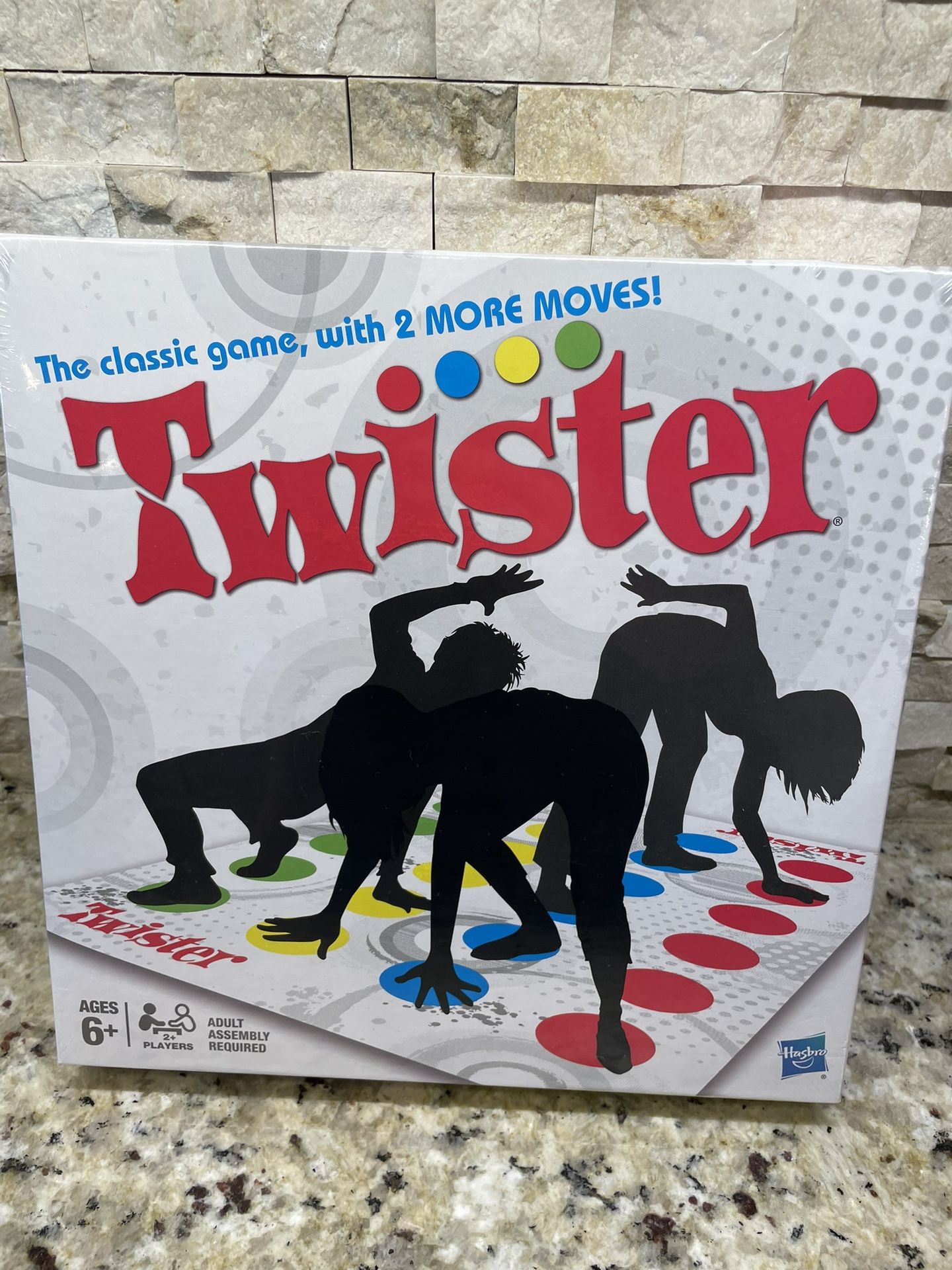 TWISTER by Hasbro - The Classic Game with Two More Moves SEALED