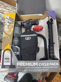 New Zefal Premium Cycle Pack 7-Piece Set Road Ahead And Light BPA‎ Free NWT