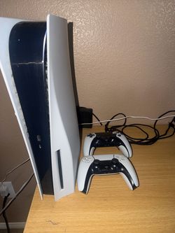 PS5 with Controllers