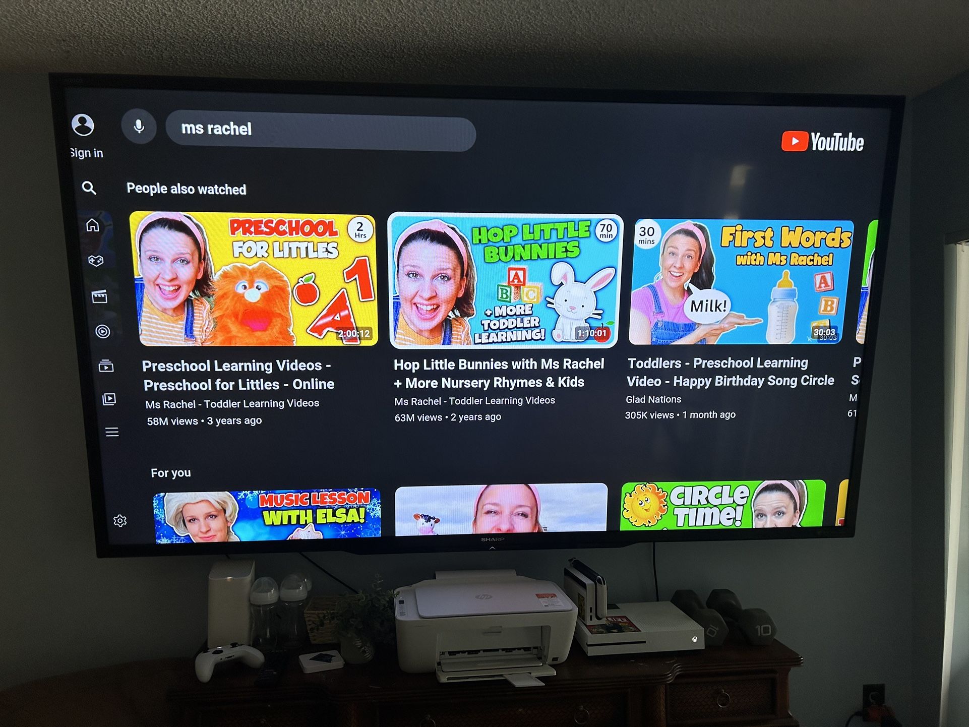 90 Inch Sharp Aquos HD Smart LED TV