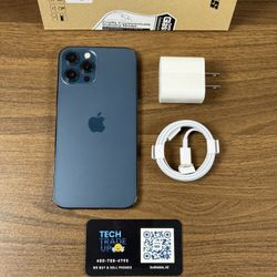 iPhone 12 Pro Max 256Gb Blue 💙 Unlocked Free Case And Charger!