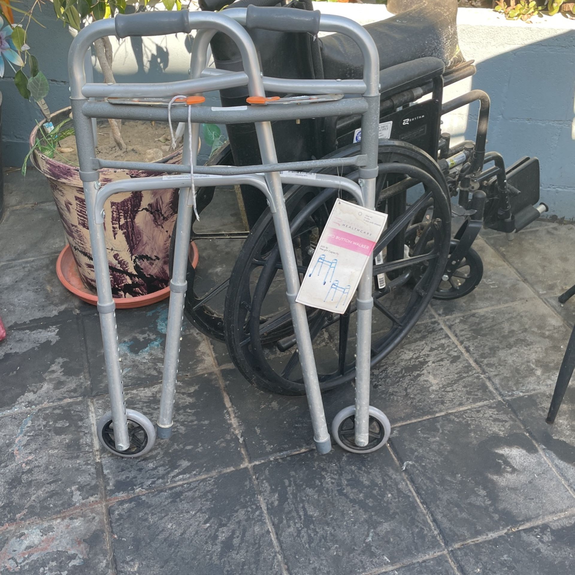 Wheel Chair And Walker Combo 