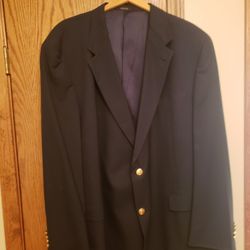 Mens Navy  Blazer  Hart,Schaffer, Marx Size 54R