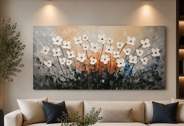 Flower Painting 48x24 Large