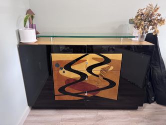 Custom Vintage Lacquer Contemporary Abstract