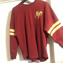 Harry Potter Gryffindor Quidditch Jersey Long-sleeve Shirt Men’s Size L