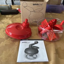 Tupperware Quick Chef Unused Red And Blue