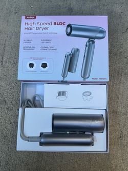 Foldable High Speed BLDC Negative Ion Hair Dryer Brand New
