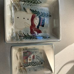 Royal Seasons ceramic Christmas dish set 