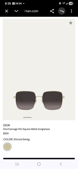 Dior DiorCannage S1U Square Metal Sunglasses