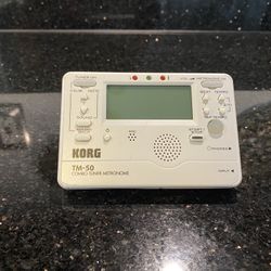 Korg TM-50 Combo Instrument Tuner and Metronome for Pitch and Rhythm Training