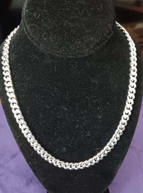 20" Italian Silver Necklace