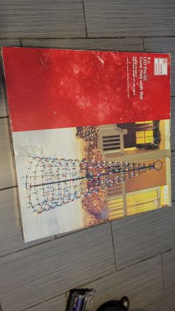 6 FT LED PRE-LIT CONE TREE WITH STAR