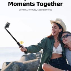 Tripod Extendable Selfie Stick with Wireless Remote Control Size 63" Long #43 New Condition