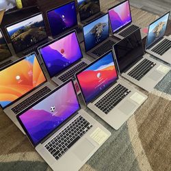 MacBook Pro 15” Retina 2016, 2017, 2018, 2019 with Touch Bar . Intel Core i9, i7 Processors - Msg me for individual prices   Also available  Windows L