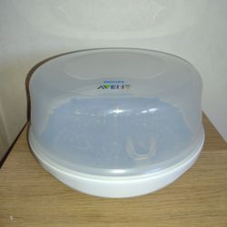 Philips AVENT Microwave Steam Sterilizer for Baby Bottles BPA Free Kills 99.9% 