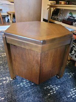 MCM Walnut Lane Side Table With Storage 