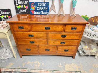 Vintage solid wood dresser