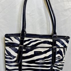 Nine & Co Zebra tote bag