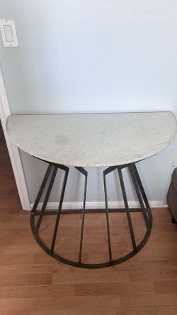 authentic marble top console/entry table