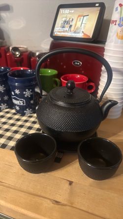 Cast iron tea set