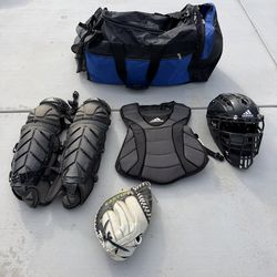 Used softball catchers gear