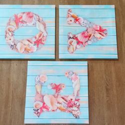 3 Canvas Art Wall Frames 