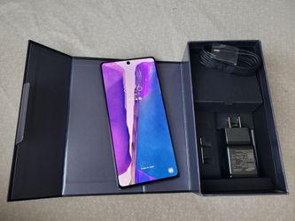 Samsung Galaxy Note 20 128gb Unlocked Great Condition with Box and Charger.