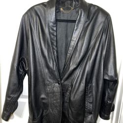 Women’s Vintage 80’s Leather Jacket XL-1X