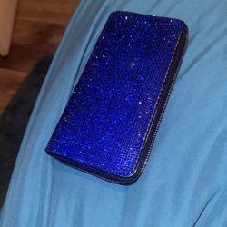 Royal Blue Bling Wallet
