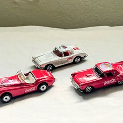 Coca Cola toy cars Lot of 3