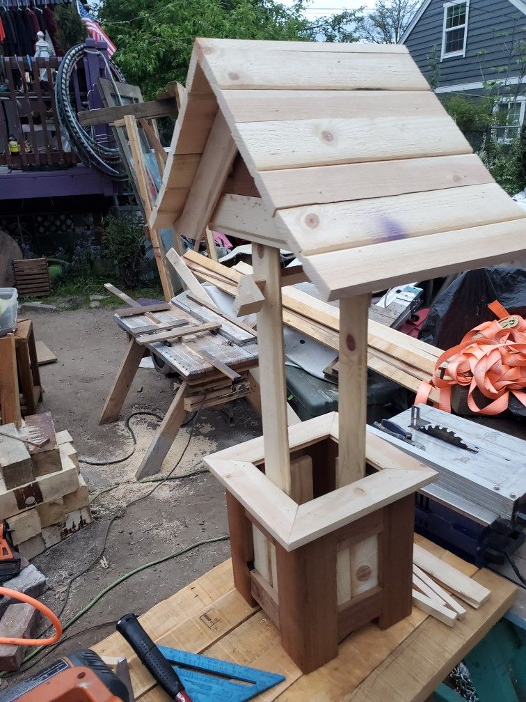 Wooden Wishing Well