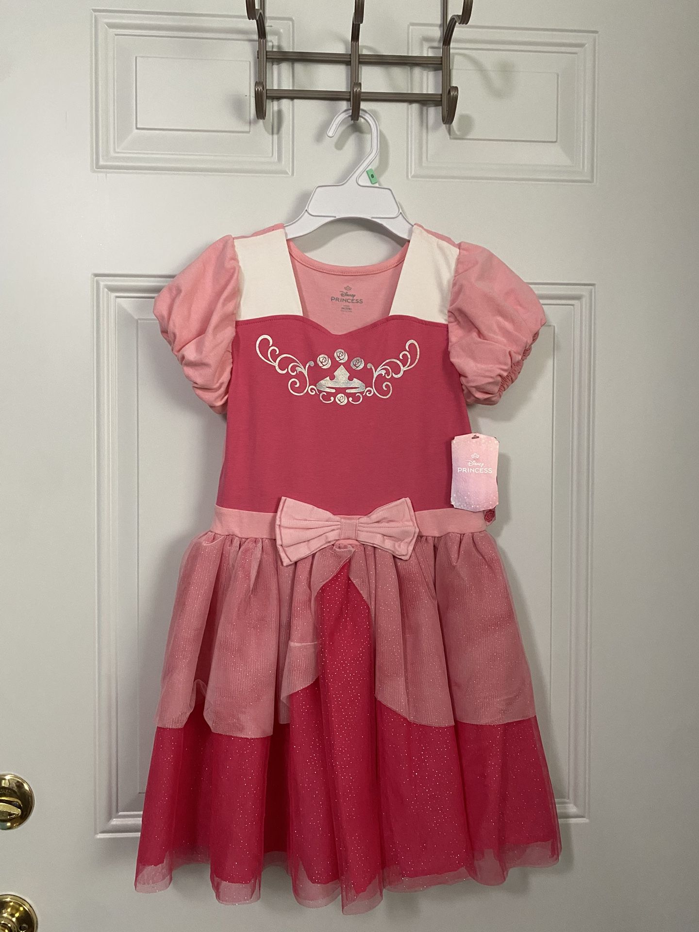 Disney Princess Aurora Dress For Girls Size M, 7/8, Brand New