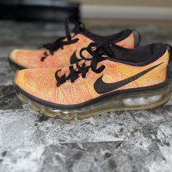 Nike Flyknit Air Max Multicolor Chalk Blue Hyper Orange (Women’s)