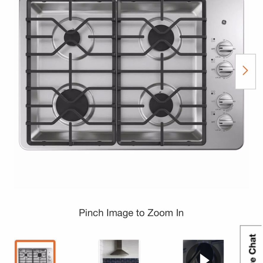 New GE Gas Cooktop