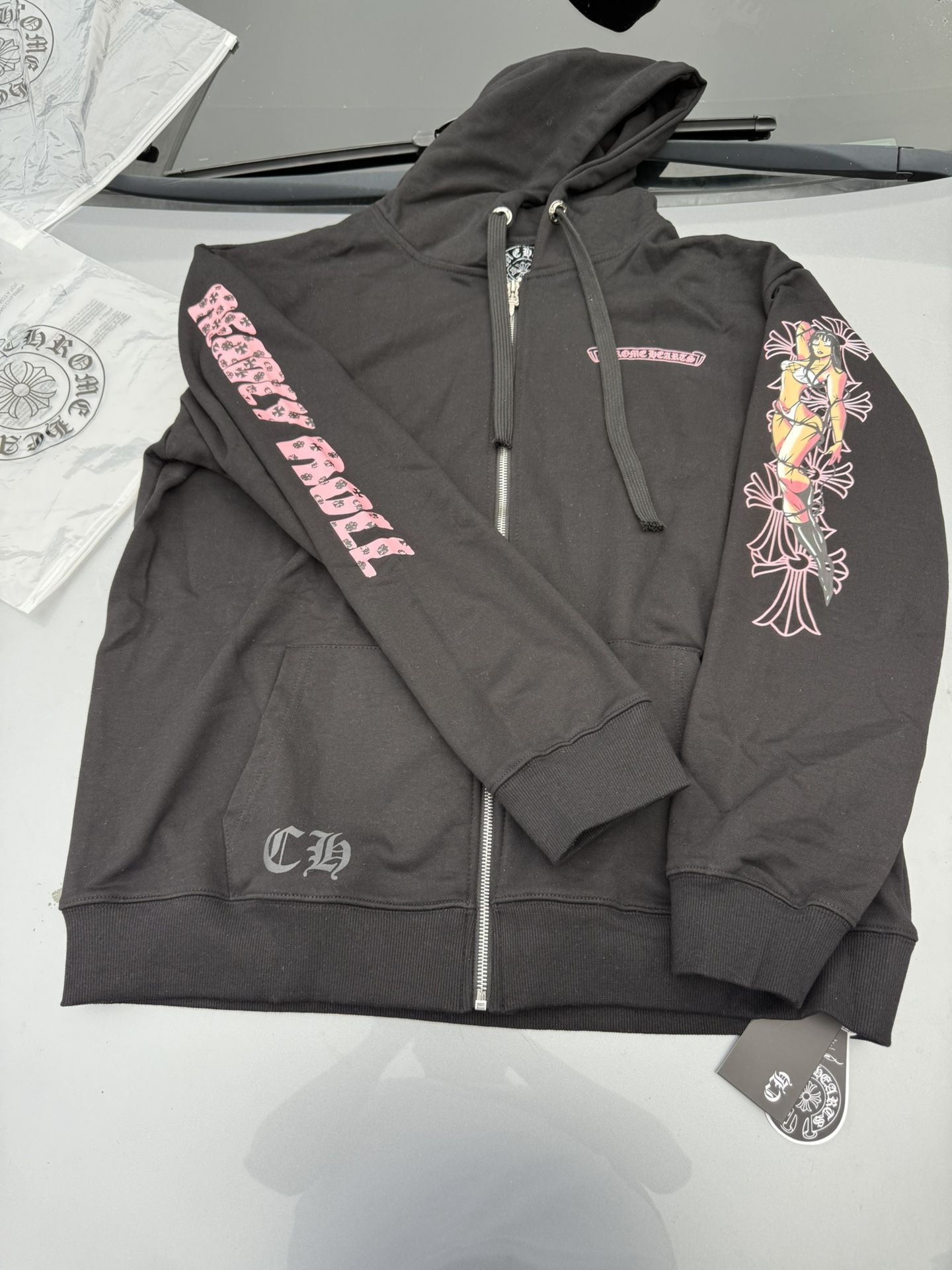 Chrome Heart Zip Up