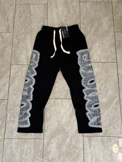 Mixed Emotion Midnight Rhinestone Flare Sweatpants