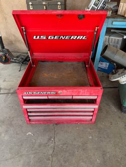 U.S. General Red Steel Tool Chest