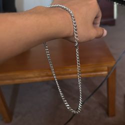 Silver Chain Very Short😅