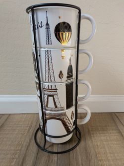 Paris Coffee Mug Set