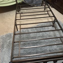 Two Twin Metal Complete Bed Frames