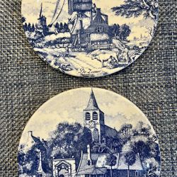Delft’s Blauw Hand painted 9” Decorative Plates 