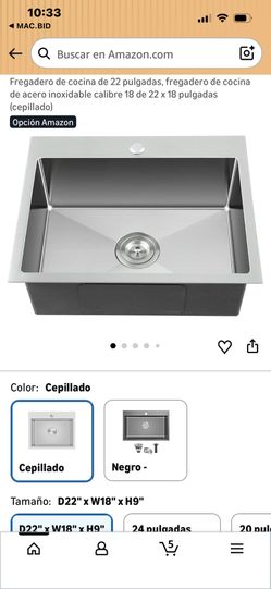 Fregadero De Cocina De 22