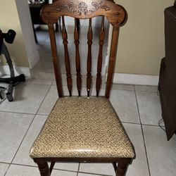 Two Classic Wooden Chairs