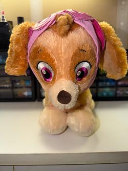 Build a Bear PAW Patrol Skye Nickelodeon Plush Pup Dog with Hat and Goggles 12”