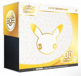 Sealed 30th Anniversary Celebration Elite Trainer Box