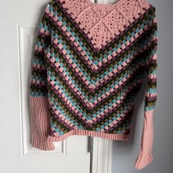 Women hand knitted sweater