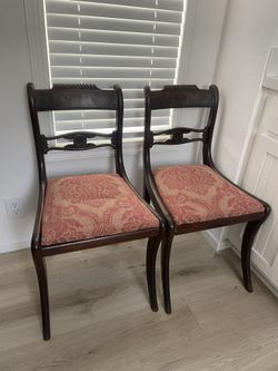 Antique Duncan Phyfe Mahogany Side Chairs